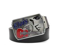 JWJQTLD Men'S Belt Western Country Cowboy Mens Belts Elvis Presley Rock Metal Belt Buckle Casual Male Waist Belt Men Accessories Men'S And Women'S Gifts,As Shown,90Cm