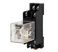JWLINRKS 2PCS DC12V Coil DPDT Electromagnetic Power Relay 5A 250VAC w Socket