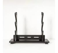 JWMSXYQR Universal Black Stand for Katana,Density Board Sword Stands,Flute Stands,Craft Display Stand,Multi-Functional Multi-Layer Weapon Sword Stand-3 layers