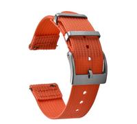 JWNSPA 0.028/0.031/22mm Ballistic Rib Nylon Quick Release Replacement Watch Strap for Men and Women, Orange, 18mm, Casual