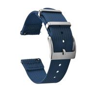 JWNSPA 0.028/0.031/22mm Ballistic Rib Nylon Quick Release Replacement Watch Strap for Men and Women, Navy blue, 22 mm, Casual