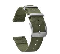 JWNSPA Ballistic Nylon Quick Release Replacement Watch Strap for Men Women 0.709/0.787/22mm, Amy Green, 18mm, Casual
