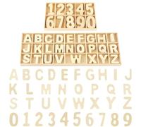 jwogngls Pack of 180 Wooden Letters, Natural Letters Wood from Uppercase Letters A-Z and Number 0-9 Numbers with Wooden Boxes, Wooden Letters Large Wooden Letters Small, Scrabble Letters Wood for