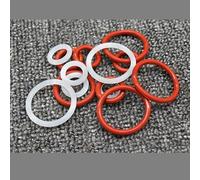 JWOO 10pcs Round O Shape Rubber Silicone Ring 5~80mm VMQ White/Red Silicone O Ring Gasket OD CS 1.5mm Food Grade Waterproof Washer (Color : White, Size : OD 37MM ID 34MM_CS 1.5MM)