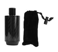 JWOYMANL 2in Pool Cue Extension Carbon Fiber Billiard Stick Extender, Abrasion Resistant Telescoping Cue Butt End for How Pool Cue, Easy Install with Added Weight to Improve