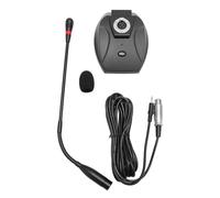 JWOYMANL Gooseneck Condenser Microphone with XLR Connector, Desktop Gooseneck Mic, Professional Cardioid Pickup for Clear Voice Capture, Adjustable Gooseneck Mic with Base for Lectures Conf