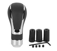 JWOYMANL Plastic Black Universal Car Automatic Gearshift Lever Head Shifter Knob, Car Shifting Knob Accessory, Universal Fit for Most Cars with 3 Installation Tools, Comfortable Touch Feels