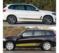 JWOZQ Car Body Decal Stickers For BMW X5 F15 E70 E53 G05 Waterproof Side Skirt Stripe Decals Graphic Accessories Tuning Stripes Styling,D-yellow
