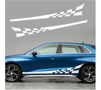 JWOZQ Car Body Decal Stickers For Mercedes Benz A Class Hatchback W168 V168 W169 W176 W177 Waterproof Side Skirt Stripe Decals Graphic Accessories Tuning Stripes Styling,B-white
