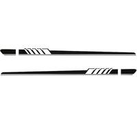 JWOZQ Car Body Decal Stickers For Mercedes Benz W205 C Class AMG Waterproof Side Skirt Stripe Decals Graphic Accessories Tuning Stripes Styling,A-black