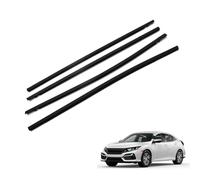 JWOZQ Car Window Door Seals For Civic Hatchback 2021-2025 Edge Protection Strip Outer Accessories Rainproof Weather Stripping