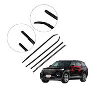 JWOZQ Car Window Door Seals For Ford Explorer 2021 2022 2023 Edge Protection Strip Outer Accessories Rainproof Weather Stripping