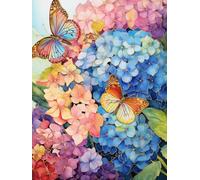 JWPSHIJIE 5D Diamond Arts Painting Kits Full Drill, Flowers Crafts Pictures by Numbers, Cross Stitch Embroidery Rhinestone Diamond Canvas Painting Kits