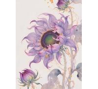 JWPSHIJIE 5D Diamond Paint Kit, Flowers DIY Crystal Embroidery Painting, Full Drill Diamond Cross Stitch Painting, Colorful Paintings Pictures Art Craft for Home