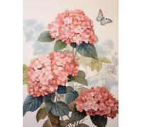 JWPSHIJIE 5D Diamond Painting Kits, Flowers DIY Diamond Painting Cross Stitch Full Drill Crystal Rhinestone Painting Embroidery Paintings Pictures for Home Wall Decor