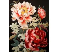 JWPSHIJIE 5D DIY Diamond Art and Craft Painting Kits, Flowers Diamond Painting Art Kits, for Adults, Painting Pictures Cross Stitch Arts Home Wall Decor