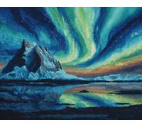 JWPSHIJIE 5D DIY Diamond Art Painting Kits, Lake Scenery at Night Diamond Embroidery Crystal Rhinestone Cross Stitch Craft Canvas Pictures Painting by Numbers 40 * 50cm
