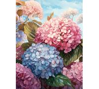 JWPSHIJIE 5D DIY Diamond Painting Kits, Flowers Full Drill Crystal Rhinestone Diamonds Embroidery Paintings Cross Stitch Mosaic Art for Home Wall Decor