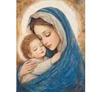 JWPSHIJIE Diamond Painting Set, Cartoon Girl 5D Diamond Art Kits, DIY Cross Embroidery Painting Kits for Wall and Entrance Decoration 40 * 50cm