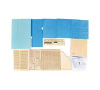 JWQFBC 1:35 Wooden Model Kits Ruins House Crafting Architecture Miniature Scene Layout, House