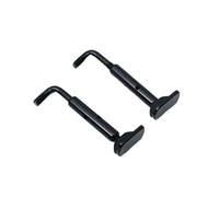 JWQFBC 2 Pcs 4/4 Violin Chin Rest Clamp Screws Slotted Hook Heavy Duty Repair Parts Professional Alloy Easy Installation, Black