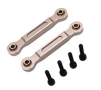 JWQFBC 2Pcs RC Car Chassis Tie Rod Lightweight Front Steering Link Rods Accessories for 1/14 14211, Champagne Silver