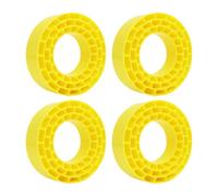 JWQFBC 4 Pieces RC Tire Inserts Replacement Parts Tire Padding Wheel Liners Adjustable Shock Absorber Cushions for Optimal Grip Ada, Yellow
