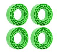 JWQFBC 4 Pieces RC Tire Inserts Replacement Parts Tire Padding Wheel Liners Adjustable Shock Absorber Cushions for Optimal Grip Ada, Green