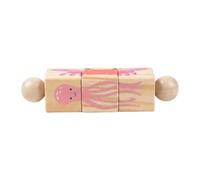 JWQFBC A Rotating Wooden Puzzle Game to Manipulate, Ideal for Improving Concentration And Developing Children's Awareness. A Educational Game for, Ocean
