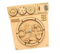 JWQFBC Busy Board DIY Portable Learning Activity Materials Kids Activity Board, Washing Machine