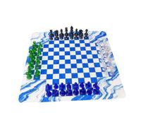 JWQFBC Chess Set for Four, Ideal for 2 to 4 Adults. Piece Height: 49 Mm. Board Size: 35 Cm, Style C