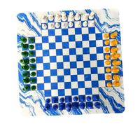 JWQFBC Chess Set for Four, Ideal for 2 to 4 Adults. Piece Height: 49 Mm. Board Size: 35 Cm, Style E