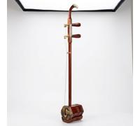 JWQFBC Chinese Erhu 2-Stringed Instrument for Beginner Entry Level &, Ebony Wood Traditional Musical Instrument, Professional Performance Grade Bone Carved Copper Shaft Rosewood Erhu