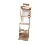 JWQFBC DIY Educational Elevator Toy Lift Model Technology Assembly Scientific Experiment Physics Tool Quality Materials, Wood