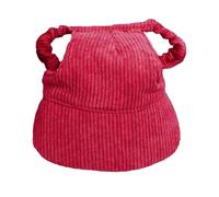 JWQFBC Dog Baseball Cap, Summer for The Beach, with Ear Holes, Comfortable, Fashionable And Adjustable, Red, L