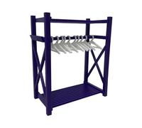 JWQFBC Dollhouse Wardrobe Miniature Wardrobe Toy Furniture Decorative Accessory Made of Sturdy Material with 10 Hangers Suitable for P, Purple