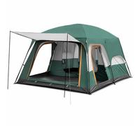 JWQFBC Double Layer Camping Tent for Adventures, Tent for Three Seasons, Dark Green, Green, Medium 380 * 260 * 200cm
