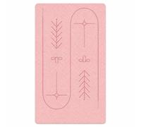 JWQFBC Double Person Mat Thick Non-Slip TPE Exercise Workout Mat for Parent, Pink, 190 * 120 * 0.8cm