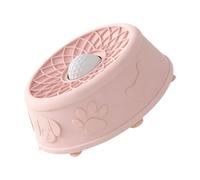 JWQFBC Feeder with Lick Ball, Ideal for Wet Non-Slip Lick Ball, Suitable for Indoor Use. Feeder for Feeding, Pink