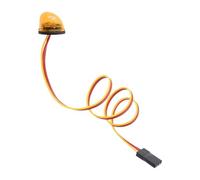 JWQFBC Flashing Warning Light LED Lamp RC Car Rotating Alarm Accessories PP Rubber Suitable for Radio Control Cars Trucks Ambulances, Yellow