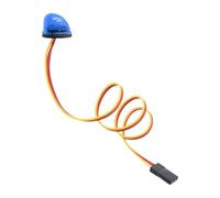 JWQFBC Flashing Warning Light LED Lamp RC Car Rotating Alarm Accessories PP Rubber Suitable for Radio Control Cars Trucks Ambulances, Blue