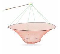 JWQFBC Fold Fish Net for Fish, Double Layer Cast Net with Handle for ers