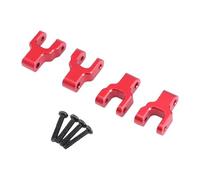 JWQFBC Front And Rear Shock Absorber Mounts for RC Car, Accessory And Easy to Install Which Replaces The Mounting Brackets, Red