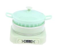 JWQFBC Induction Cooker with 1/12 Scale, Miniature Kitchen Utensil, 4 X 4.3 X 4.5 Cm, Realistic Mini Kitchen Appliance for Dollhouse, Green