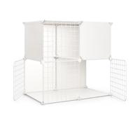 JWQFBC Metal Cage Multi-Level Secure, Metal Construction, Secure Grid Design, Includes Cat Bed, Indoor Use, Upgraded Door Buckle, For, 2-tier basic package, 75 * 39 * 73cm