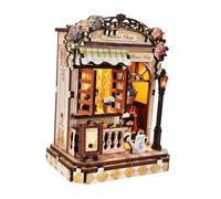 JWQFBC Miniature Dollhouse Kit with Furniture, Handmade Crafts, 3D Puzzle, Mini House Model for Adults And Children, Flower Shop
