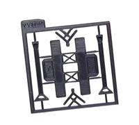 JWQFBC Miniature Garage Lifter for 1:64 Scale Model Car Parking, Stereoscopic Display Stand, Miniature Simulation Rack Support, PP Assembly Part, Two Post Lift