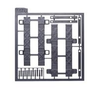 JWQFBC Miniature Garage Lifter for 1:64 Scale Model Car Parking, Stereoscopic Display Stand, Miniature Simulation Rack Support, PP Assembly Part, Four Post Lift