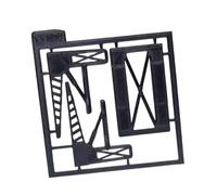 JWQFBC Miniature Garage Lifter for 1:64 Scale Model Car Parking, Stereoscopic Display Stand, Miniature Simulation Rack Support, PP Assembly Part, Single deck