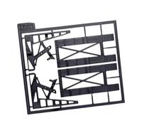 JWQFBC Miniature Garage Lifter for 1:64 Scale Model Car Parking, Stereoscopic Display Stand, Miniature Simulation Rack Support, PP Assembly Part, Two deck